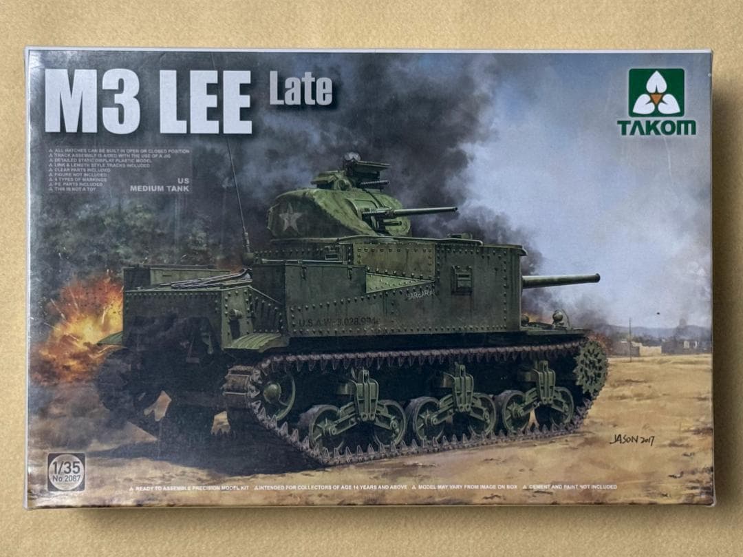TAKOM 1/35 M3 Lee 後期型 プラモデル + 金属砲身