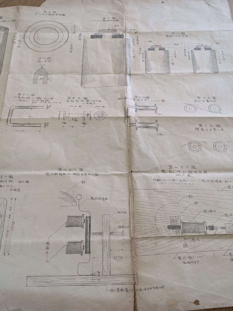 １８３６年天保七年発明ダニエル電池解説明治時代初期頃備前國武家旧家古文書印刷資料