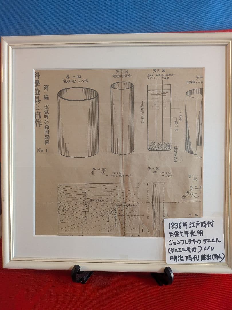 １８３６年天保七年発明ダニエル電池解説明治時代初期頃備前國武家旧家古文書印刷資料