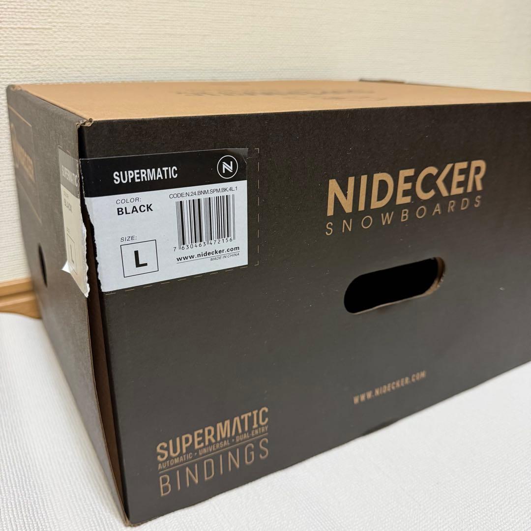 NIDECKER SUPERMATIC ナイデッカー L 黒 ビンディング