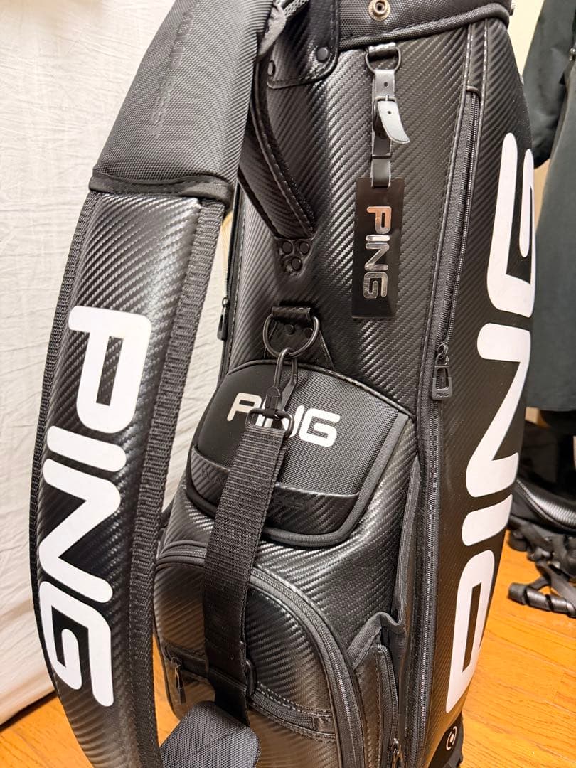未使用級 PING キャディバッグ 9.5型 TOUR LITE ブラック