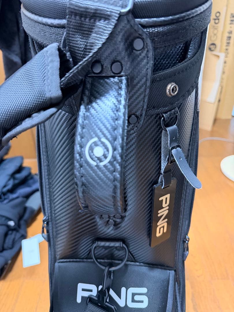 未使用級 PING キャディバッグ 9.5型 TOUR LITE ブラック