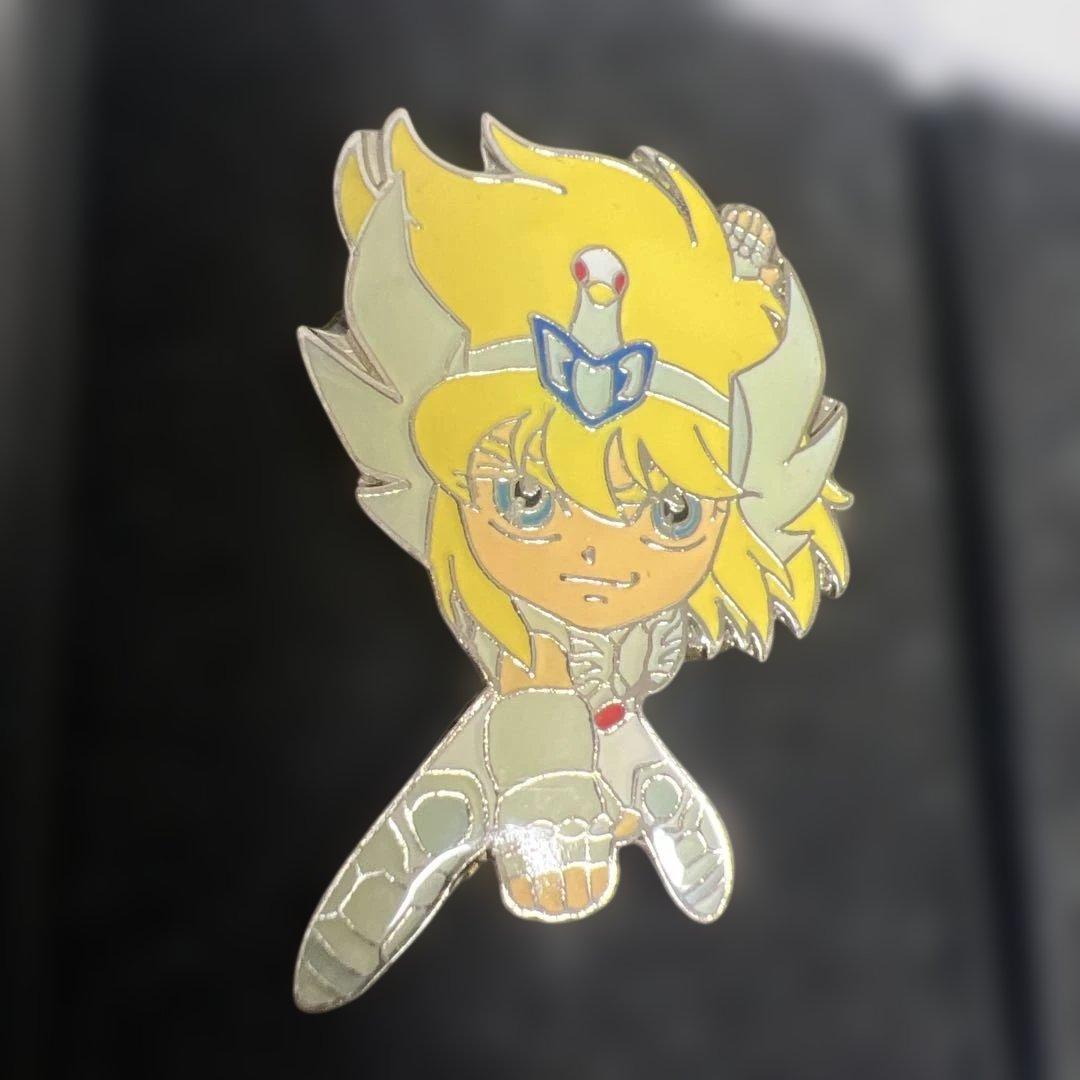 聖闘士星矢 ピンズ 5点フルセット 青銅聖闘士 ケース入り 当時物
