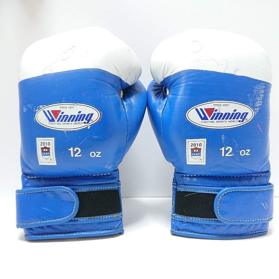 winning ウイニング ボクシンググローブ 12oz 青 旧アマチュア試合用