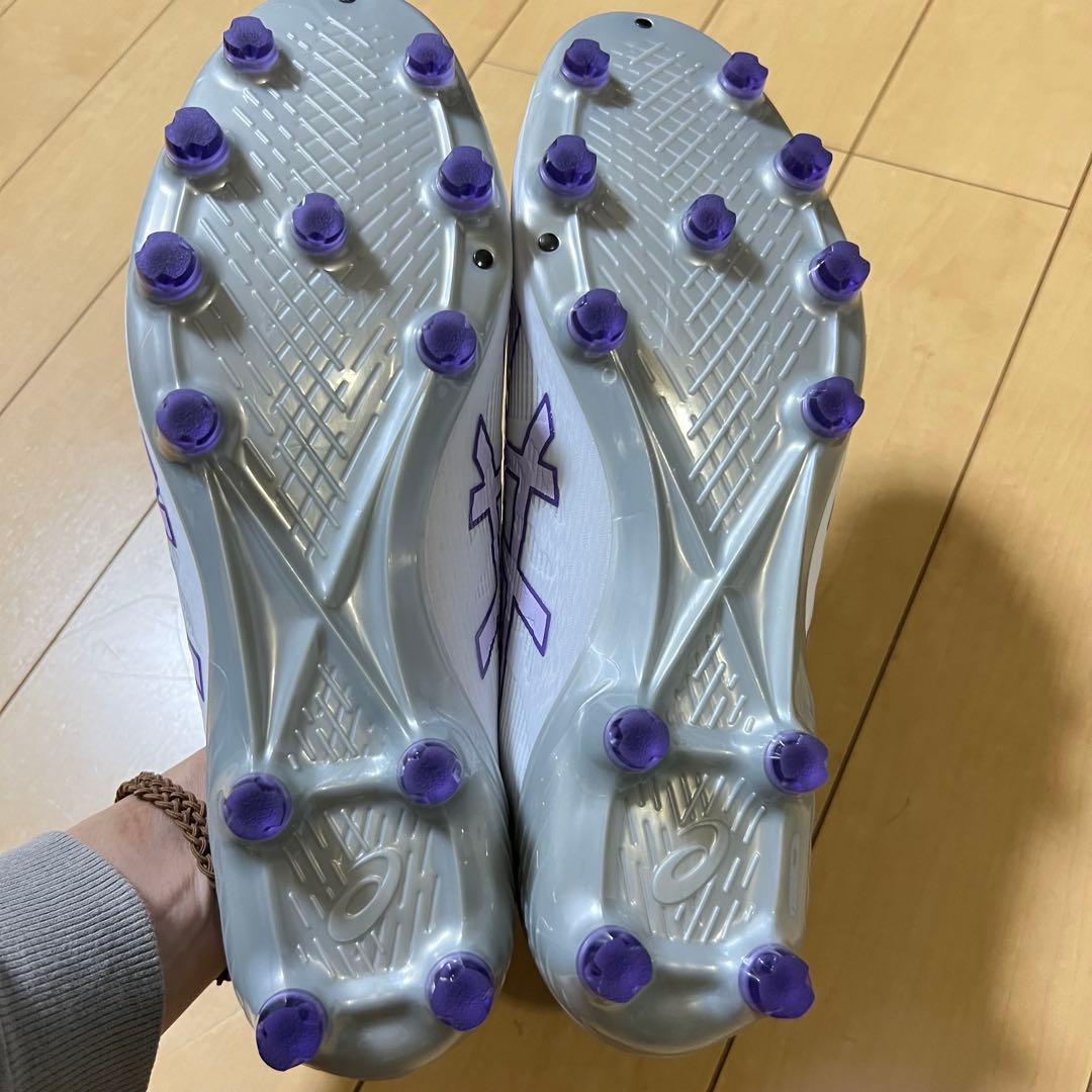 ASICS スパイクシューズ ホワイト 28cm