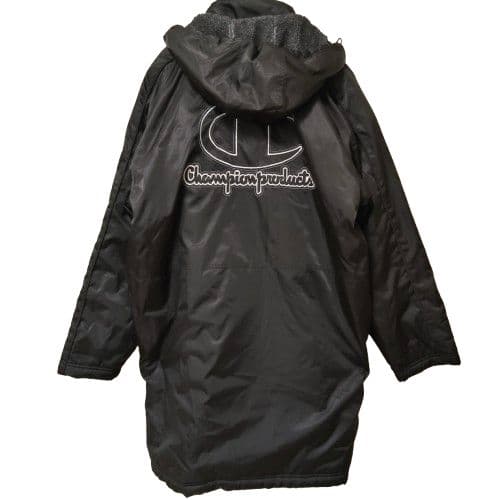 美品 Champion ベンチコート 2way　フード ボア サッカー 野球