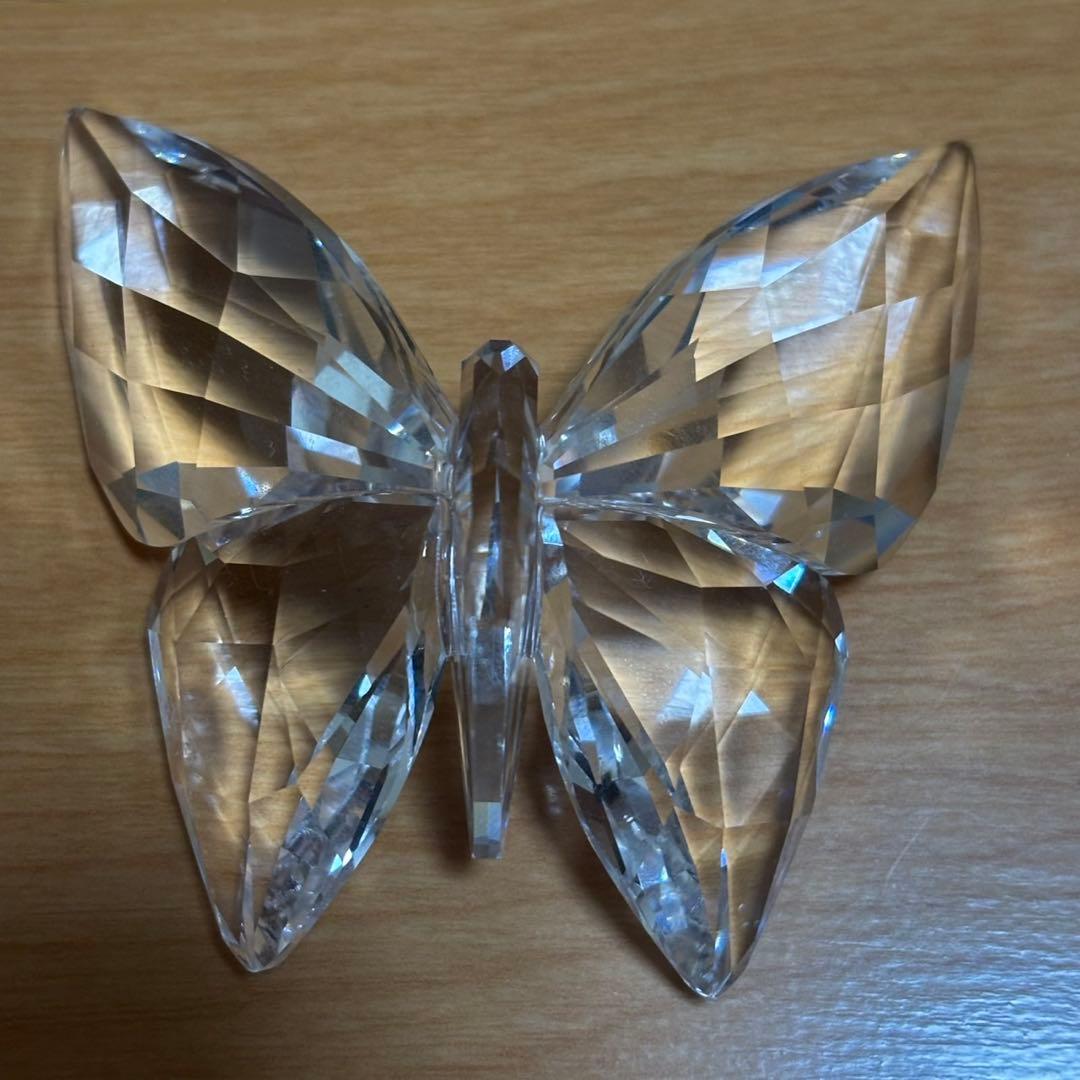 美品 SWAROVSKI スワロフスキー 蝶 バタフライ 置物 フィギュリン