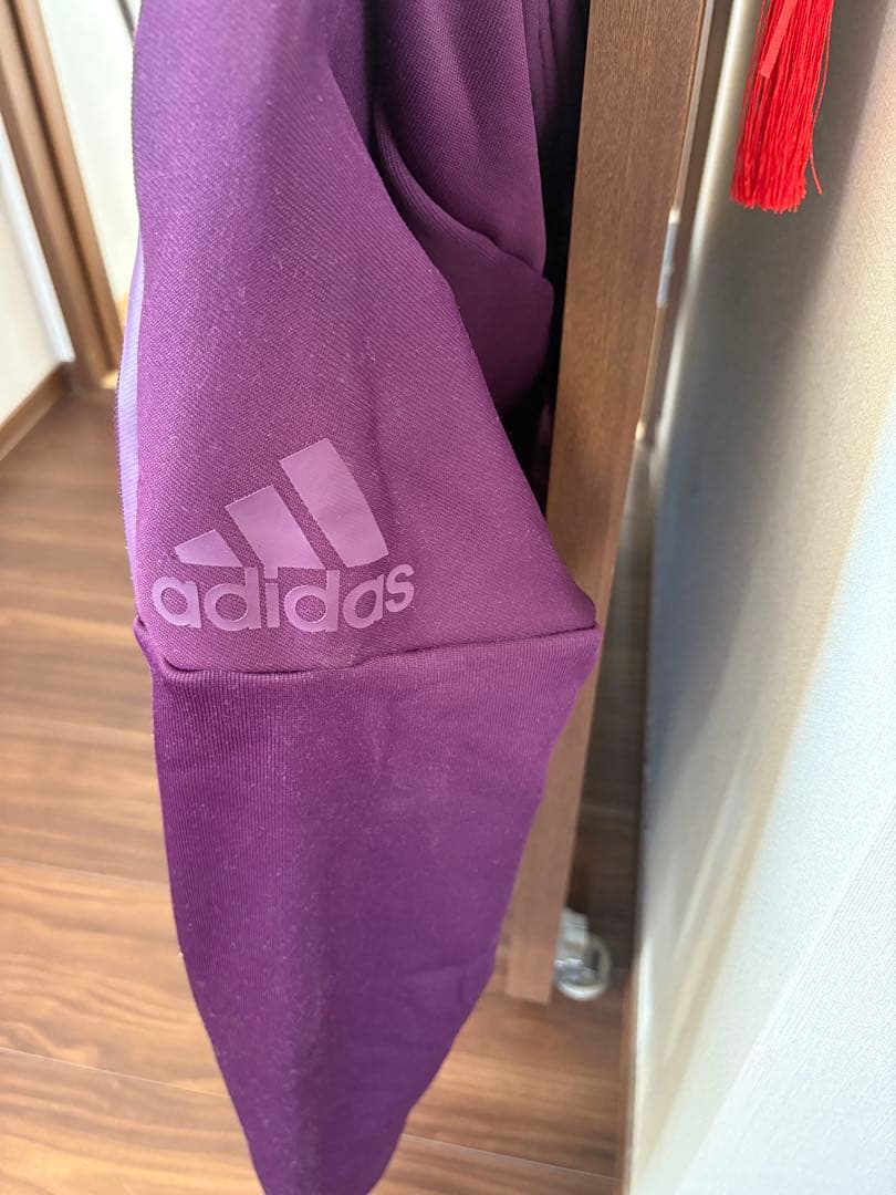 adidas 紫 ジャージ ジャケット Lサイズ