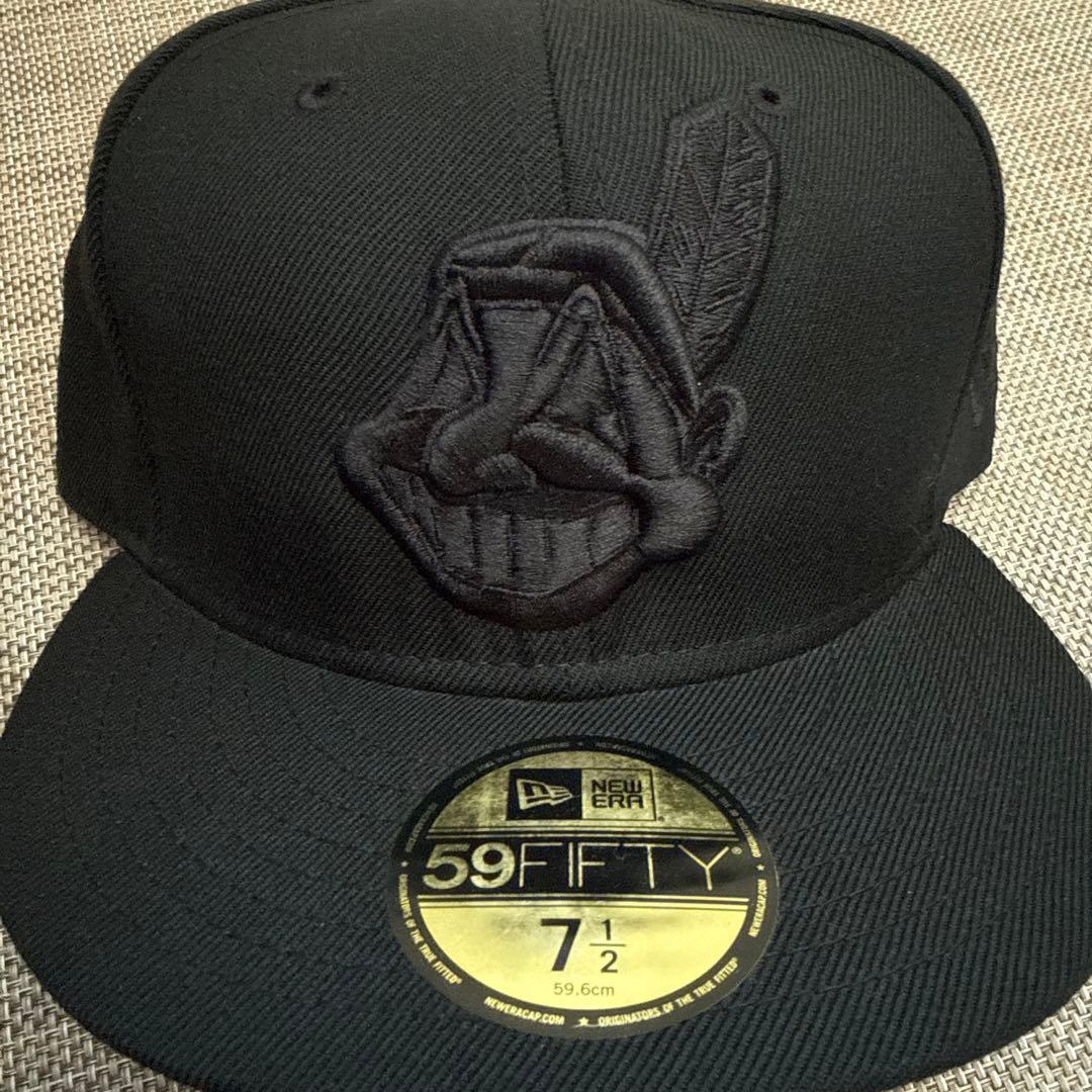 NEW ERA インディアンズ　ワフー酋長　ニューエラ　ブラック