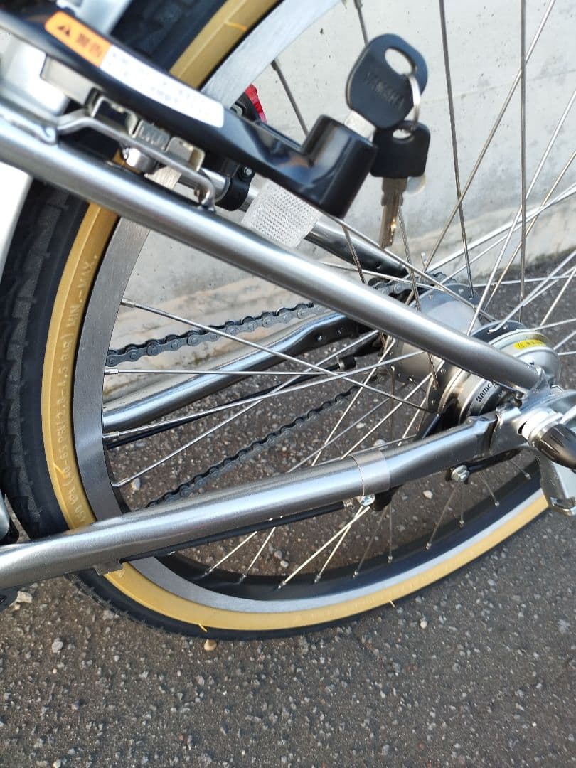 函館　美品　電動アシスト自転車 YAMAHA PAS City V