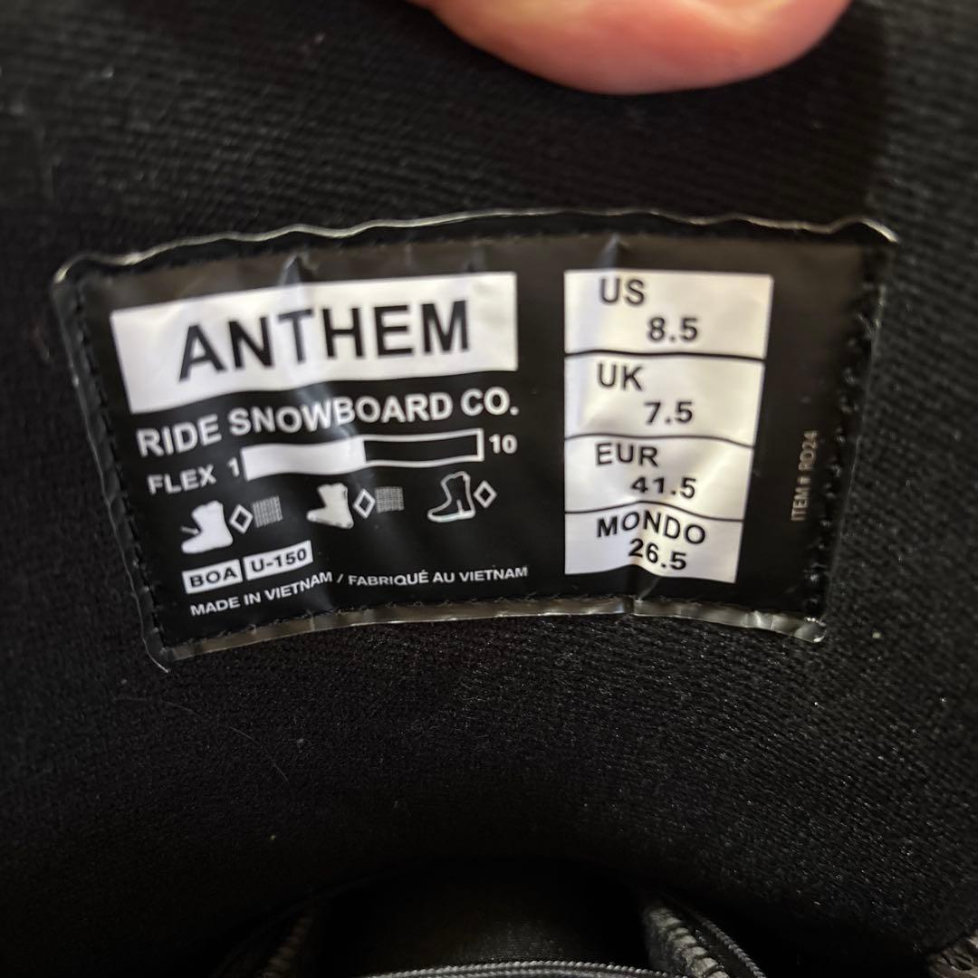 ANTHEM ブラック スノーボードブーツ