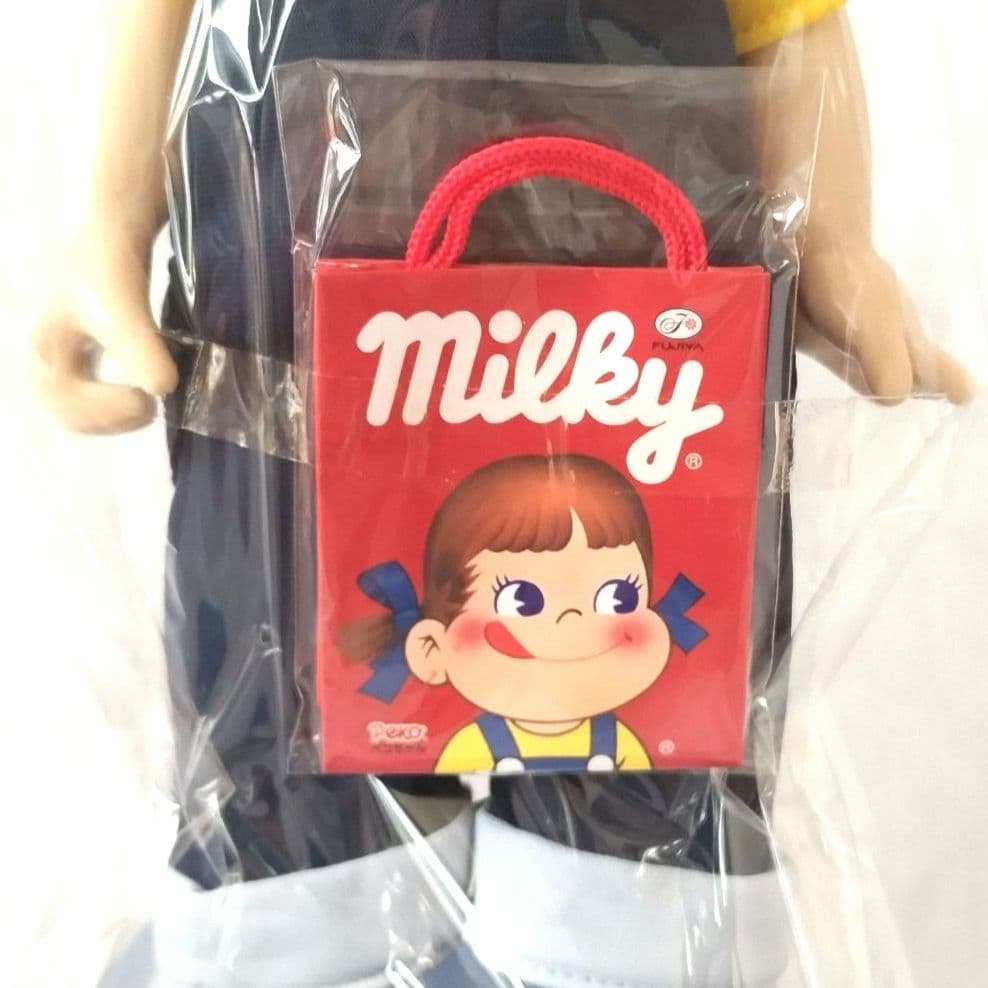 【内袋未開封】不二家　ペコちゃん首振り人形　milky版　箱付　ミルキーペコ
