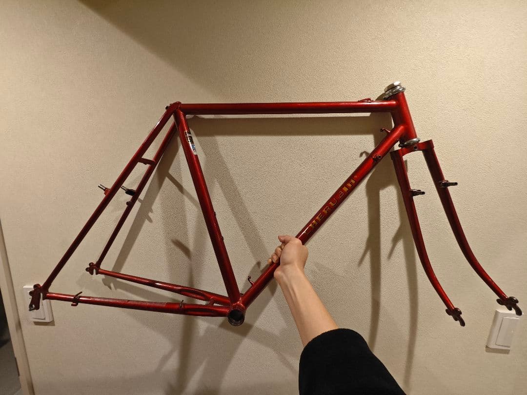 CHERUBIM 赤 フレーム ランドナー 525 ケルビム 650b