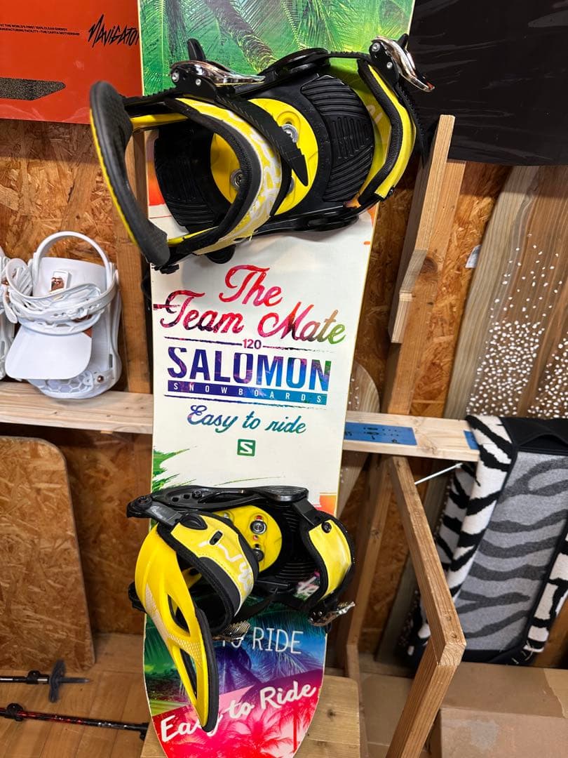SALOMON The Team Mate 120cm スノーボード 3点セット