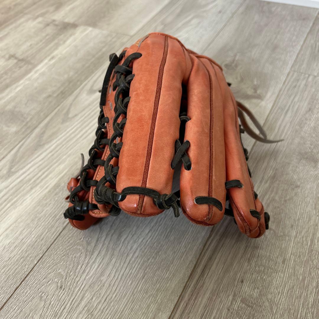 ミズノプロ　Mizuno 軟式野球グローブ オレンジ