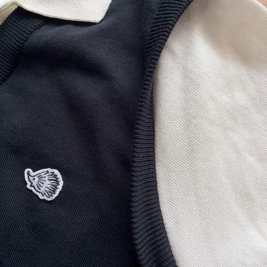 【美品】Clubhouse Vネック ベスト付ポロシャツ Sサイズ
