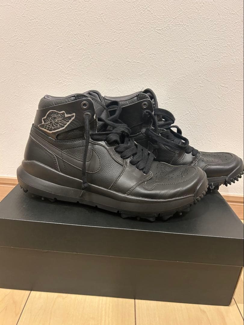 NIKE エアジョーダン1 ゴルフシューズ PRM 黒 26.5cm