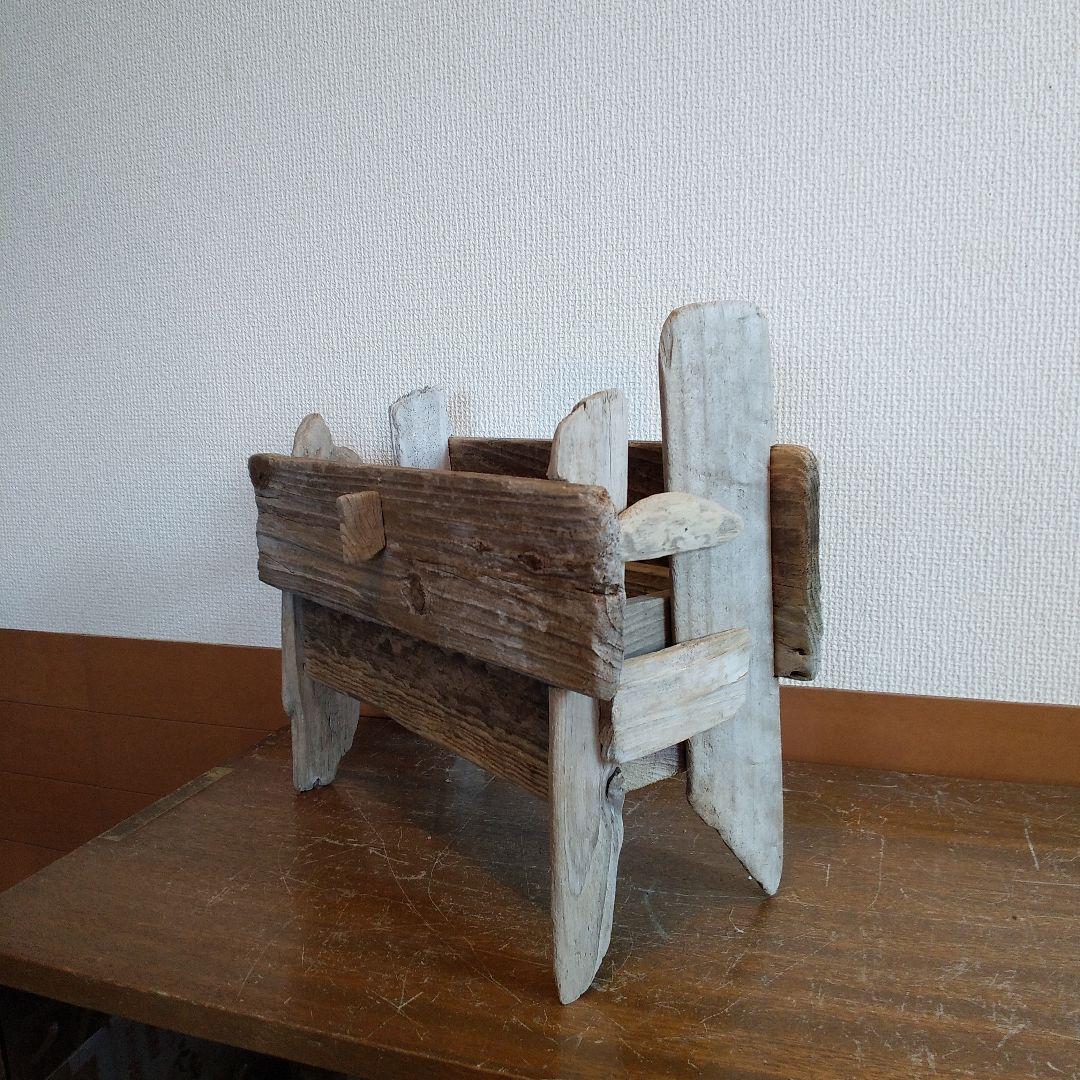流木鉢カバー　ハンドメイド　ナチュラル雑貨