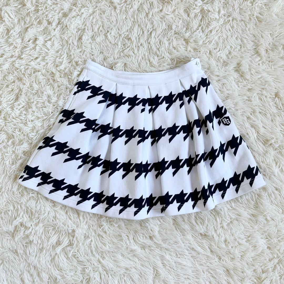 【着用1回】パーリーゲイツ♡ 蓄熱素材♡あったか千鳥柄スカート