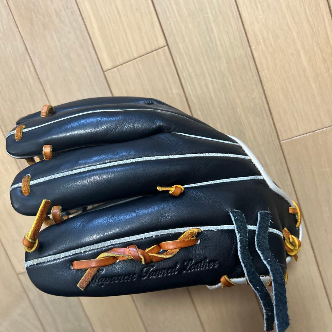 ZETT プロステイタス 中村奨吾モデル軟式グローブ 黒/タン