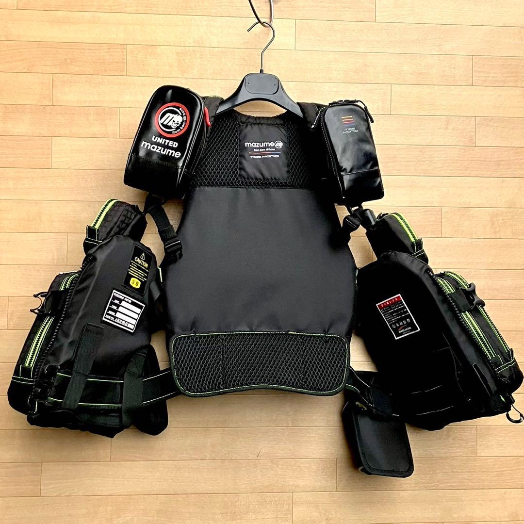 美品 マズメ MZX タイドマニア ライフジャケット フローティングベスト