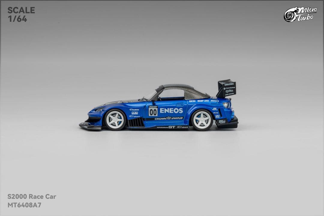1/64 Micro Turbo ホンダ S2000 race car 青