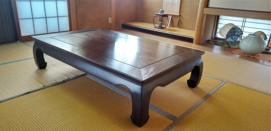 さらに大幅値下げ❣️ 美品　黒檀座卓5尺