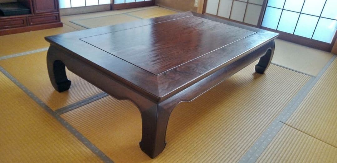 さらに大幅値下げ❣️ 美品　黒檀座卓5尺
