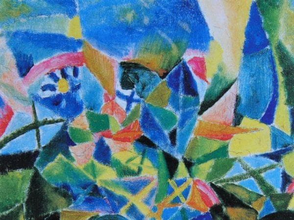 パウル・クレー、『花壇』、希少画集画、状態良好、新品木製額・額装付