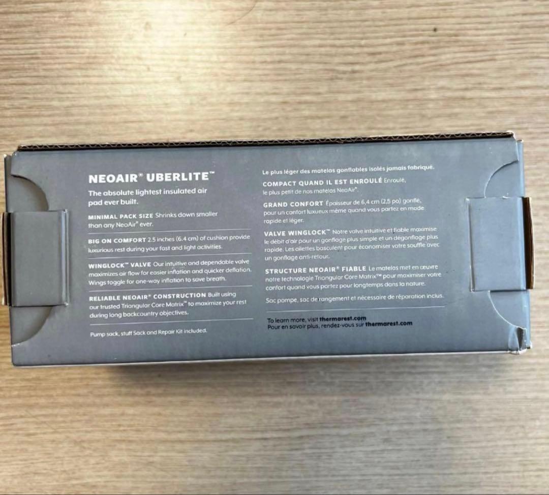 THERMAREST NeoAir UBERLITE ウーバーライト S