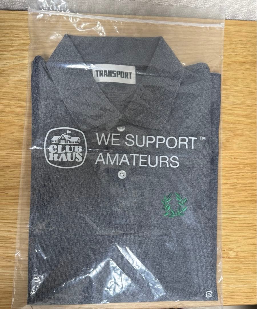 Transport X CLUBHAUS Laurel Polo グレーSサイズ
