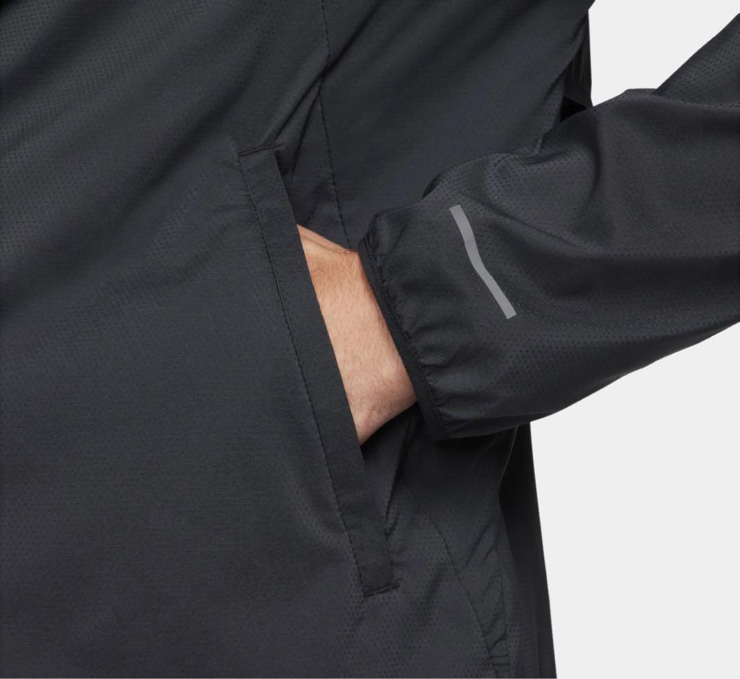 2XL 新品 ナイキ ウインドランナー ランニングジャケット レペル 黒