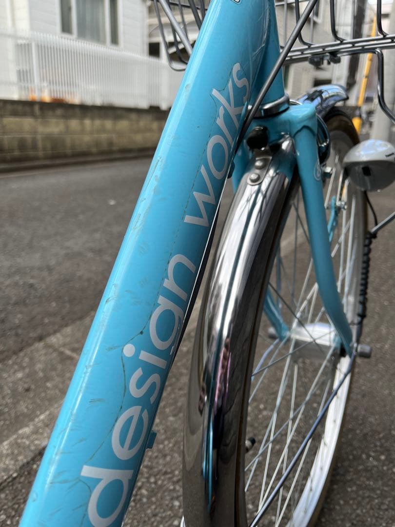 自転車　26インチ　ライトブルー　中古【引取限定】