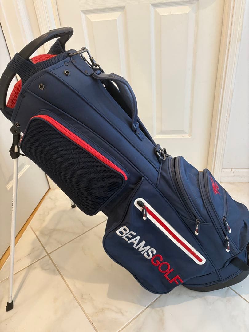BEAMS GOLF スタンドキャディバッグ3 ネイビー
