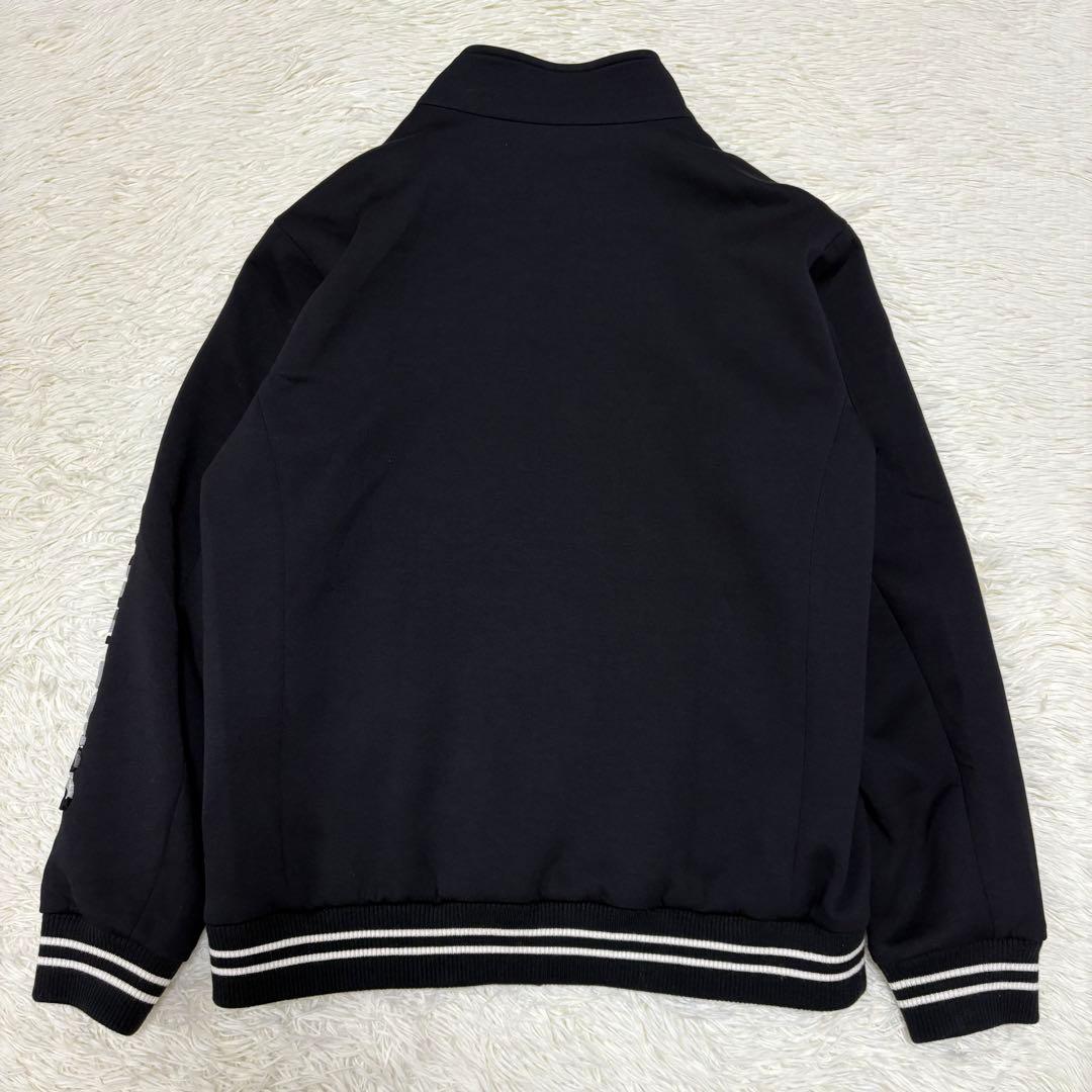 美品 カステルバジャック トラックジャケット ロゴ ジャージ ブラック XL