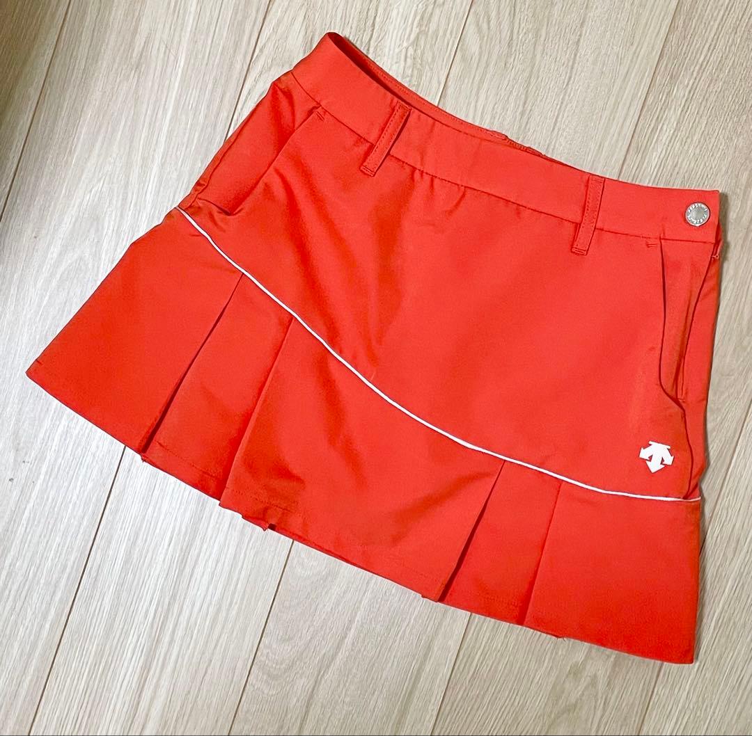 ◾︎デサントゴルフ　上下セット スカート モックネック ノースリーブ S