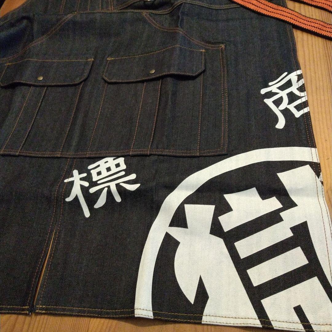 ◆マル獄シリーズ　DIYエプロン DENIM 10oz 缶バッチ付き