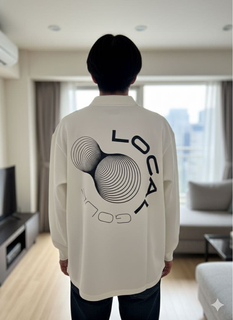 美品　LOCAL GOLF 長袖ポロシャツ　SIZE:L
