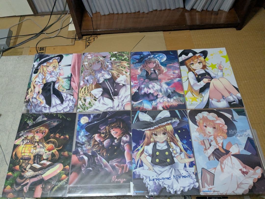 東方project　霧雨魔理沙 A4クリアファイル 14枚セット②