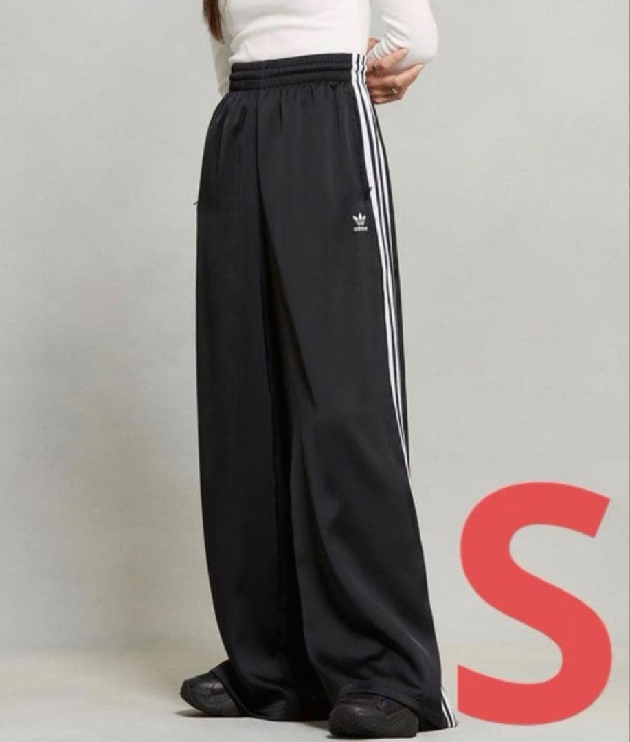 adidas サテンワイド S ブラック