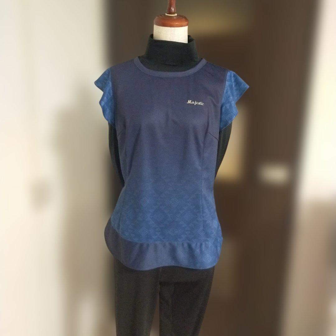 シャンシャン三点 テニス、スポーツTシャツ 青色 ポリエステル　Ｌ〜LL