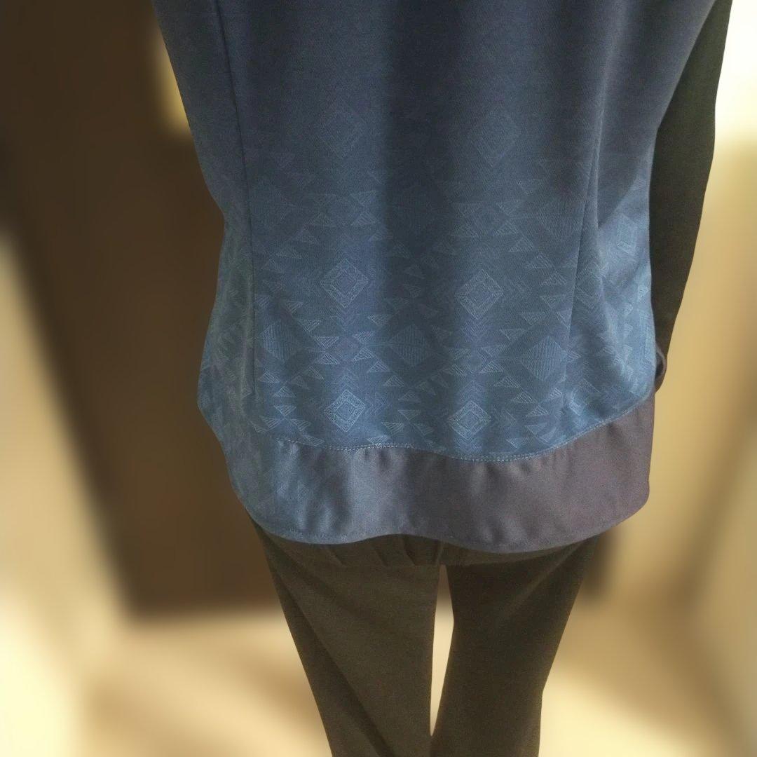 シャンシャン三点 テニス、スポーツTシャツ 青色 ポリエステル　Ｌ〜LL