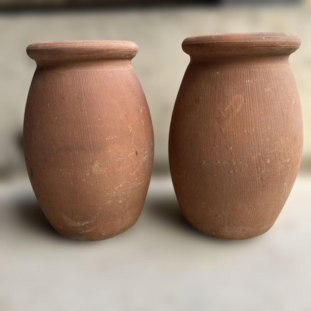 タコツボ　蛸壺　たこ壺　素焼き　2個