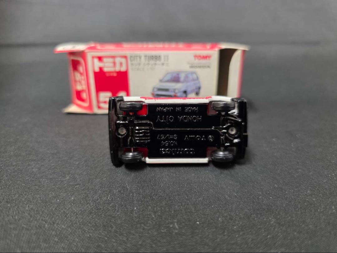 トミカ赤箱54ホンダシティターボⅡ(日本製) 名鉄CITY。レアです。