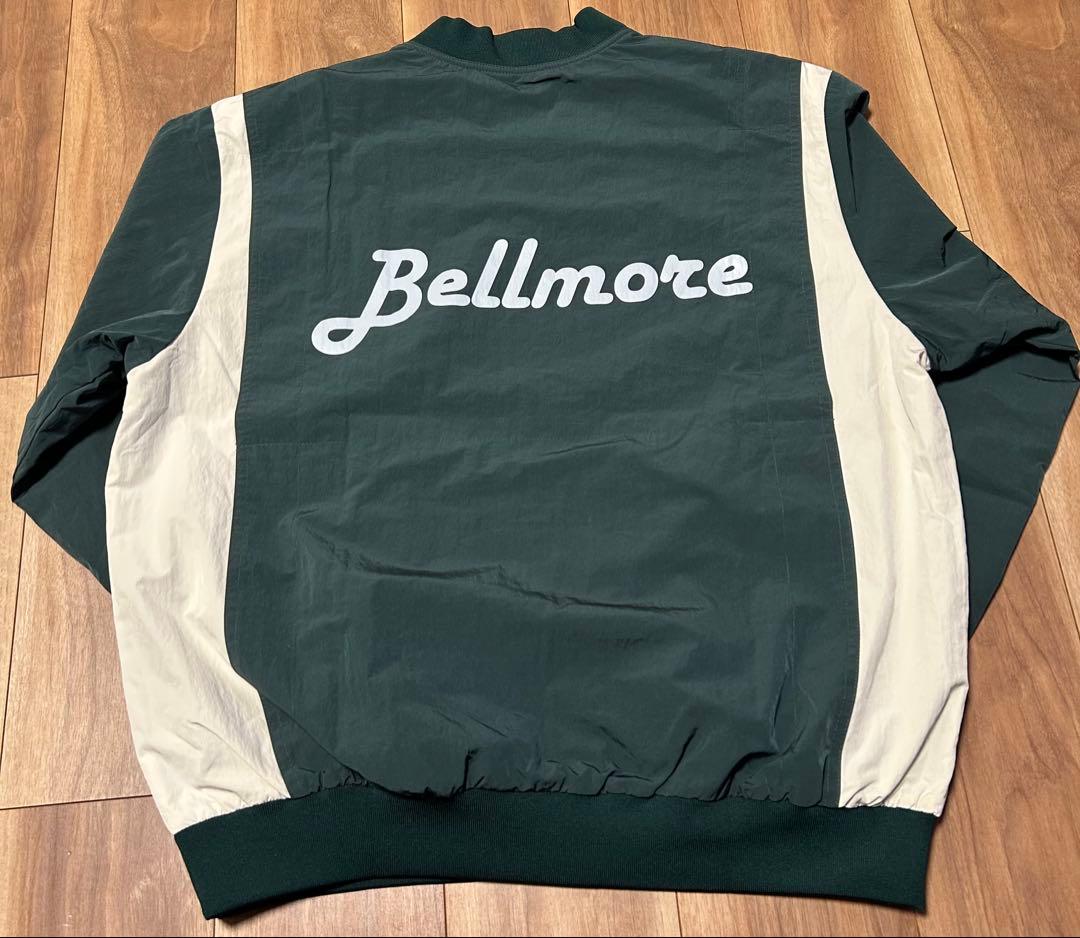 ベルモア　Ｖネックナイロンジャージー　グリーン　BELLMORE