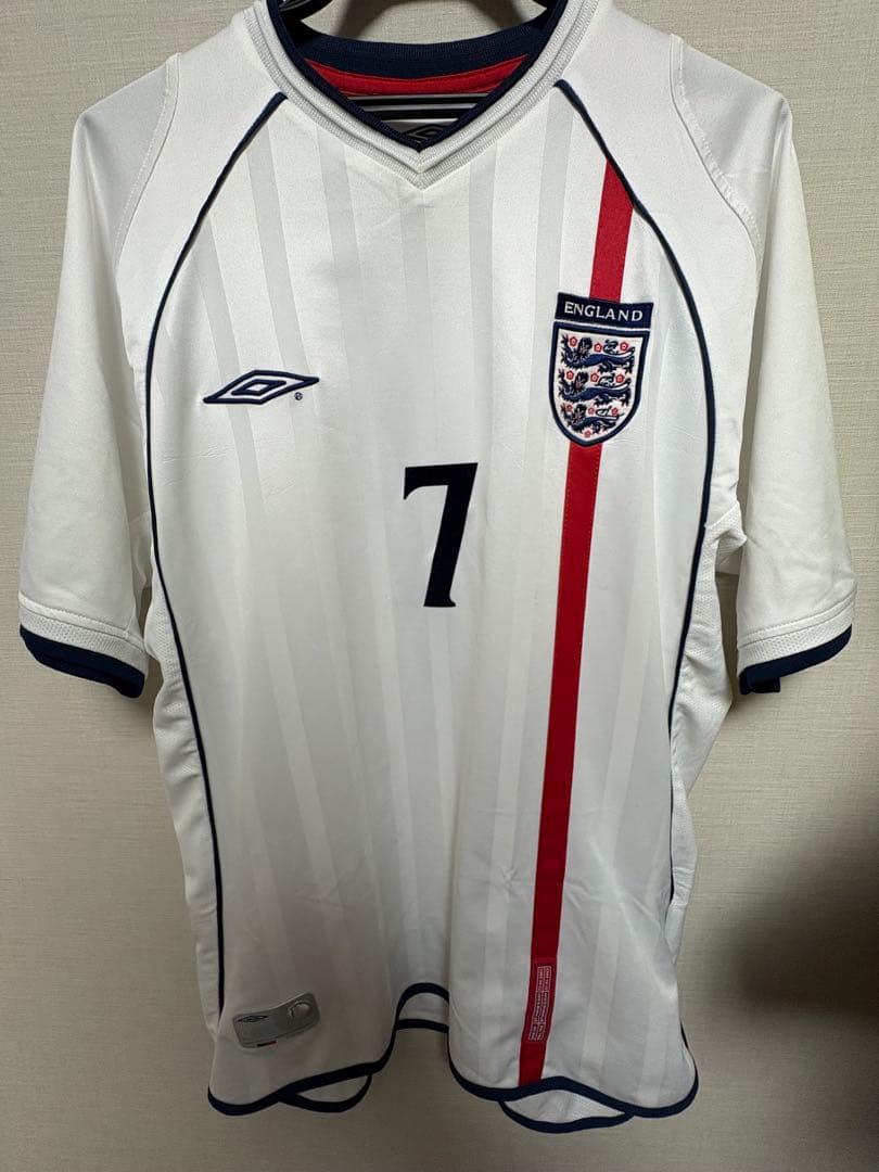 正規品　【2001/03】イングランド代表　ベッカム　7 サイズ　M