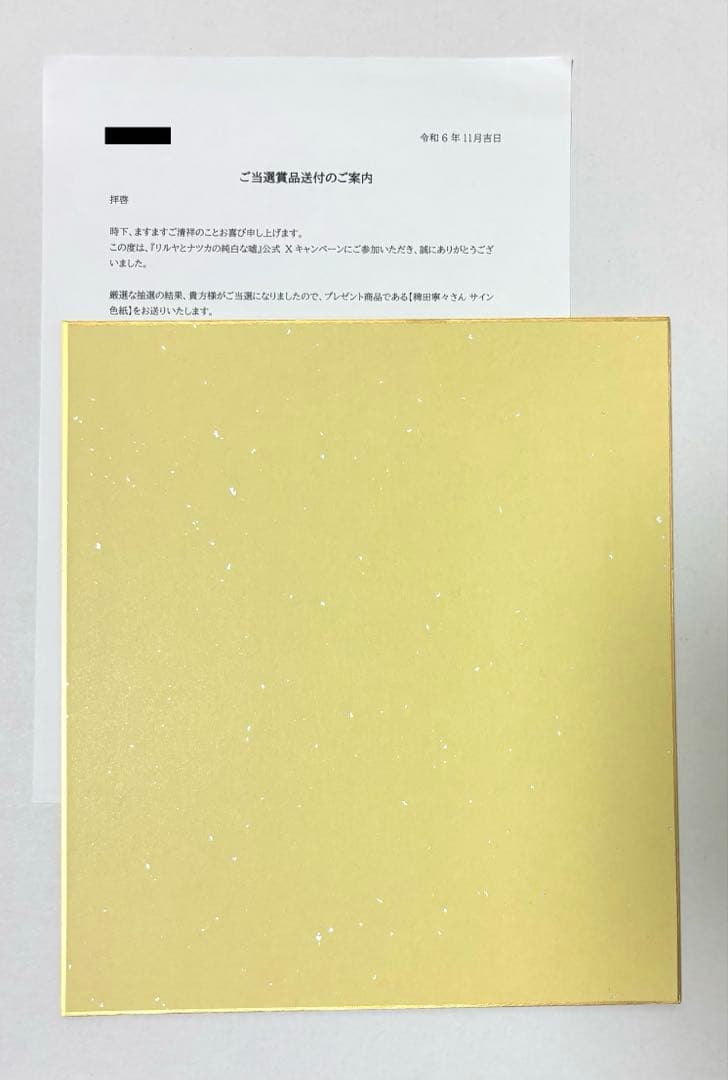 リルヤとナツカ 稗田寧々 直筆 サイン 色紙 他出演 サマーポケッツ 久島鴎