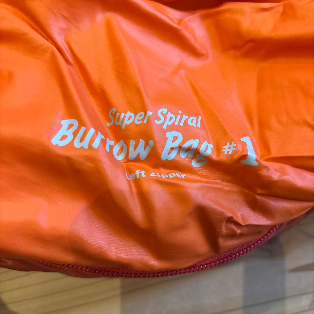 モンベル　寝袋　Burrow bag#1オレンジ