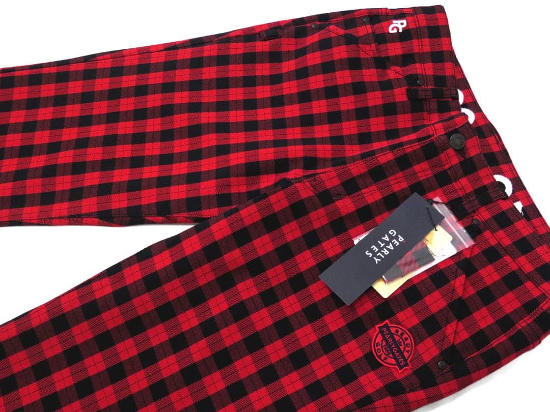 新品● パーリーゲイツ ●特殊加工ツイル　ハイパワーストレッチ　ロングパンツ　M
