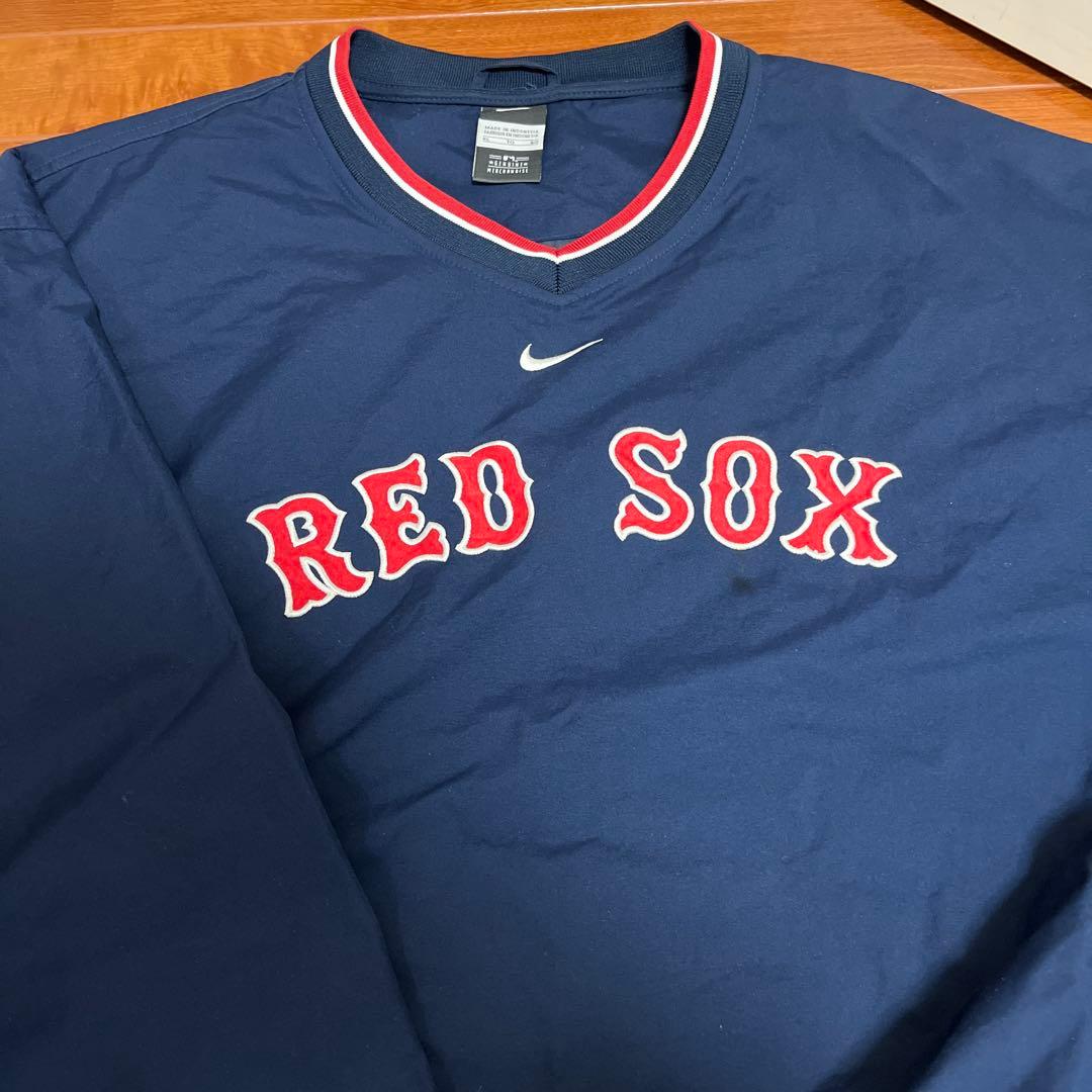 ナイロンジャケット レッドソックス(RED SOX) プルオーバー　ゲームシャツ